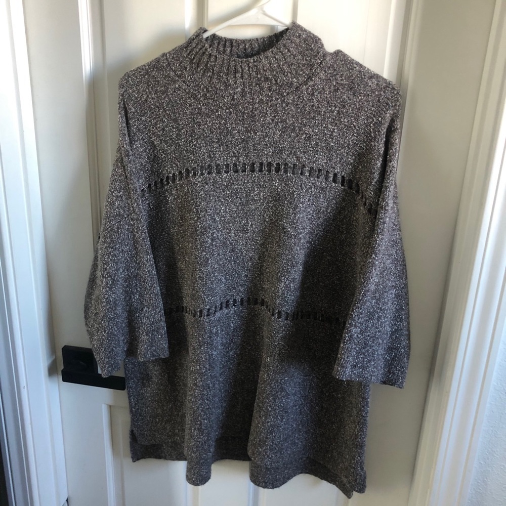 French Connection Cropped-sleeve Sweater